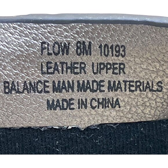 Naked Feet Women’s Metallic Black Leather Upper Flow Platform Sandals Size 8M - Picture 6 of 8